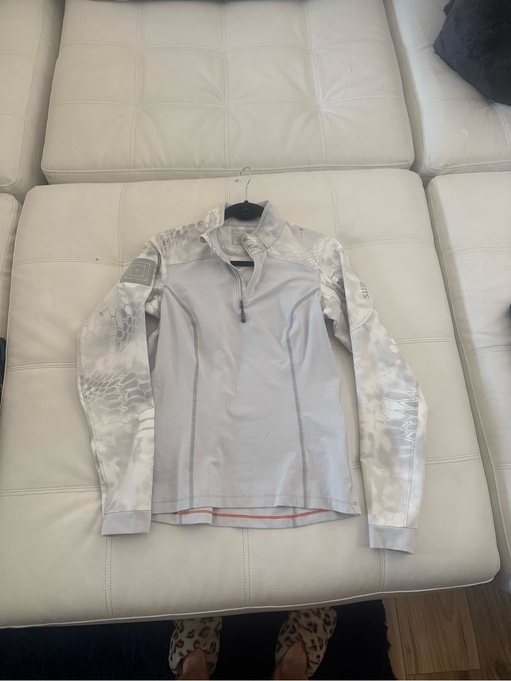 5.11 Tactical Light Gray Performance Half-Zip Pullover